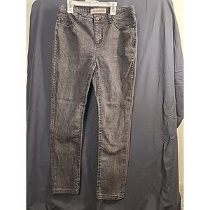 Faded Glory Stretch Classic Straight Leg Jeans Women's 6 Average Blue Mid Rise